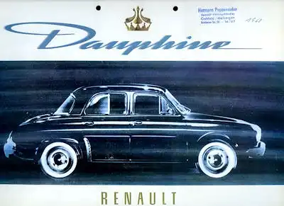 Renault Dauphine Prospekt ca. 1960