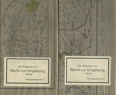 Der Wegweiser von Berlin und Umgebung Blatt 1-4 1946