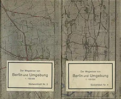 Der Wegweiser von Berlin und Umgebung Blatt 1-4 1946
