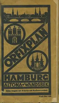 Orfixplan Hamburg, Altona und Wandsbek 1928