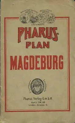 Pharus Plan von Magdeburg 1920er Jahre