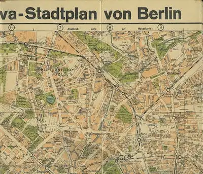 Silva Verlag Berlin Großer Stadtplan von Berlin 1940