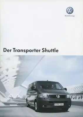 VW T 5 Transporter Shuttle Prospekt 5.2006