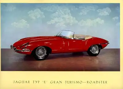 Jaguar E Type Serie 1 Prospekt 1961