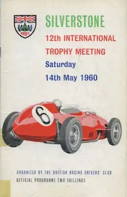 Programm Silverstone 12th International Trophy Meeting 14.5.1960