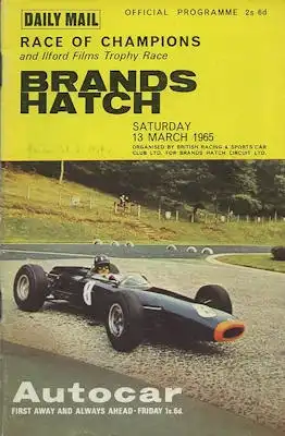 Programm Brands Hatch Race of Champions 13.3.1965