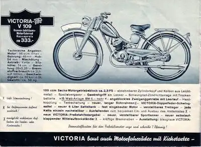 Victoria V 99 + V 109 Prospekt 1937