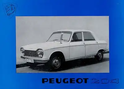 Peugeot 204 Prospekt 1965