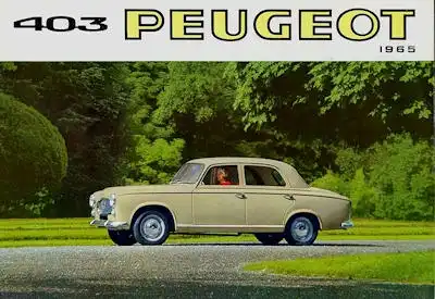 Peugeot 403 Prospekt 1965