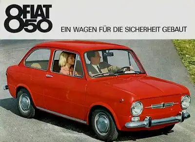 Fiat 850 Prospekt 1960er Jahre