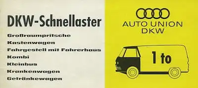 DKW Schnell-Laster Prospekt ca. 1960