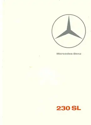 Mercedes-Benz 230 SL Prospekt 12.1965