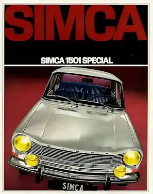 Simca 1501 Prospekt 9.1968