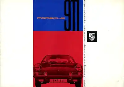 Porsche 911 Prospekt 10.1964