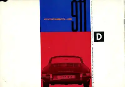 Porsche 911 Prospekt 10.1964