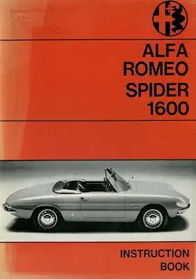 Alfa-Romeo Spider 1600 Bedienungsanleitung 1968 e