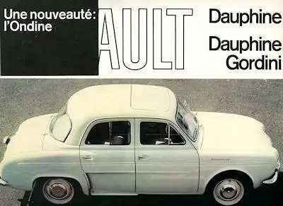 Renault Dauphine Gordini Prospekt ca. 1966 f