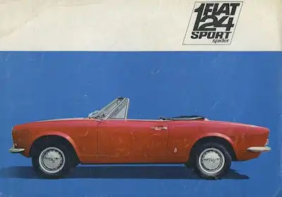 Fiat 124 Sport Spider Prospekt ca. 1967