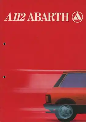 Autobianchi A 112 Abarth Prospekt ca. 1980
