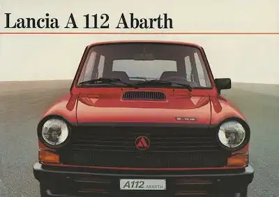 Autobianchi / Lancia A 112 Abarth Prospekt 12.1980