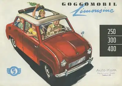 Glas Goggomobil Limousine 250 300 400 Prospekt 1961