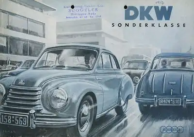 DKW Sonderklasse Prospekt ca. 1955