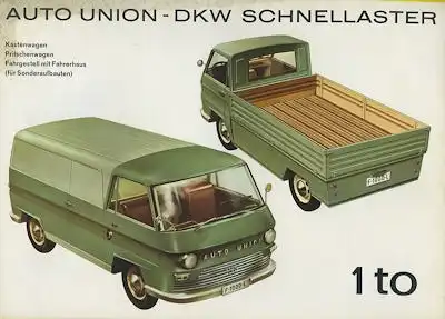DKW Schnell-Laster Prospekt ca. 1960