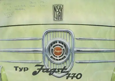 NSU-Fiat Jagst 770 Prospekt 1962
