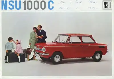 NSU 1000 C Prospekt ca. 1967