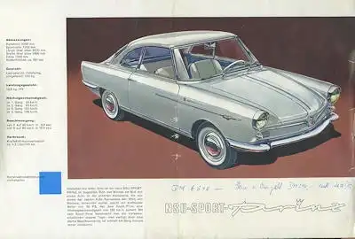 NSU Sport Prinz Prospekt 1959