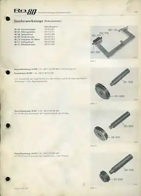 NSU RO 80 Wankel Sonderwerkzeuge 8.1970