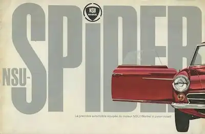 NSU Spider Wankel Prospekt 1964 f
