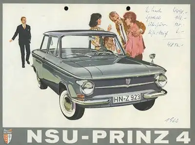 NSU Prinz 4 Prospekt 9.1961