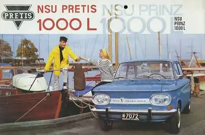 NSU Pretis Prinz 1000 L Prospekt 11.1964 Jug