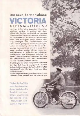 Victoria Kleinmotorräder Prospekt 4.1935