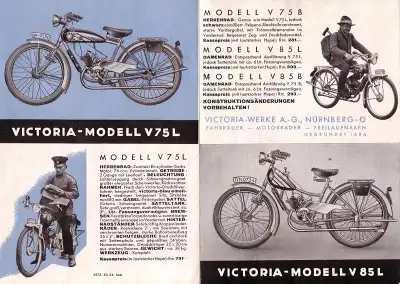Victoria Kleinmotorräder Prospekt 4.1935