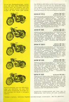 DKW Programm ca. 1957/58