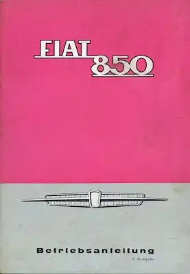 Fiat 850 Bedienungsanleitung 1965