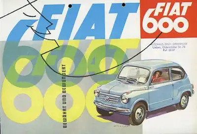 Fiat 600 Prospekt 1957