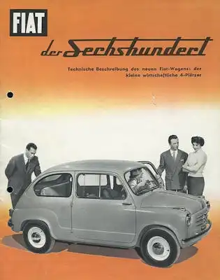 Fiat 600 Prospekt 1955
