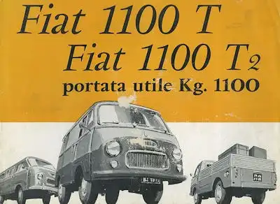 Fiat 1100 T Prospekt ca. 1957 it