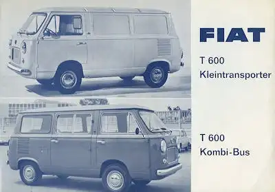 Fiat T 600 Prospekt ca. 1966