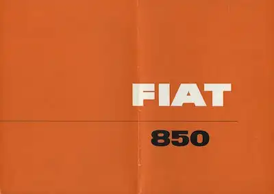 Fiat 850 Prospekt ca. 1964