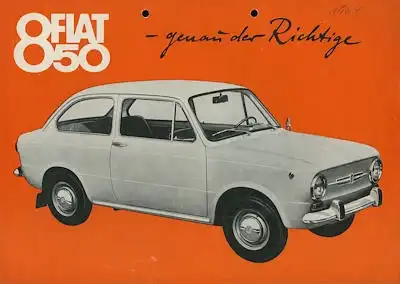 Fiat 850 Prospekt ca. 1964