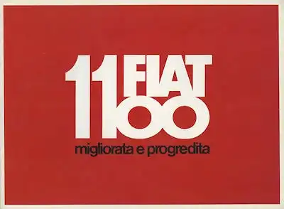 Fiat 1100 Prospekt ca. 1965