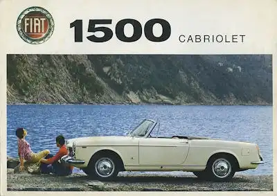 Fiat 1500 Cabriolet Prospekt ca. 1965
