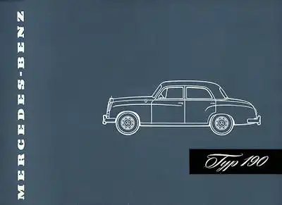 Mercedes-Benz 190 Prospekt 1956