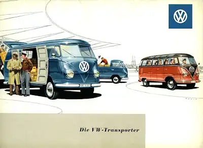 VW Mappe für T 1 Prospekte 1958