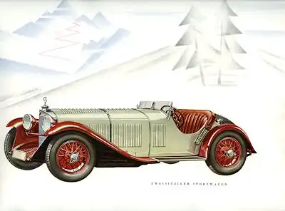 Mercedes-Benz Modell SS Prospekt 1930