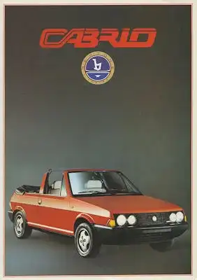 Fiat Ritmo Bertone Cabrio Prospekt 6.1983